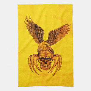 Paño De Cocina Spiderskull con águila