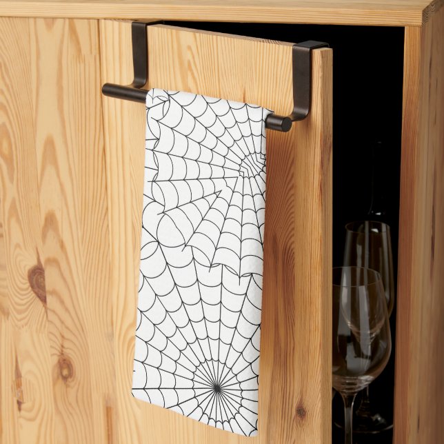 Paño De Cocina Spiderwebs Halloween (Pliegue de tercios)
