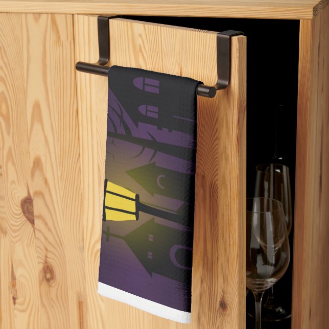 Paño De Cocina Spooky Halloween  (Pliegue de tercios)