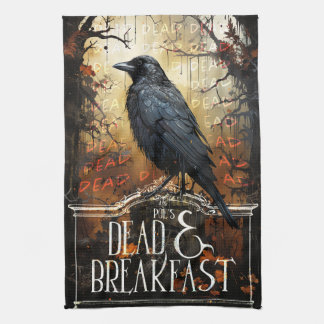 Paño De Cocina Spooky Raven Vintage