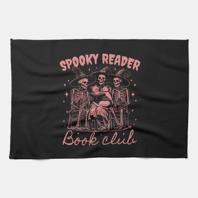 Paño De Cocina Spooky Reader Book Club D Red (Horizontal)