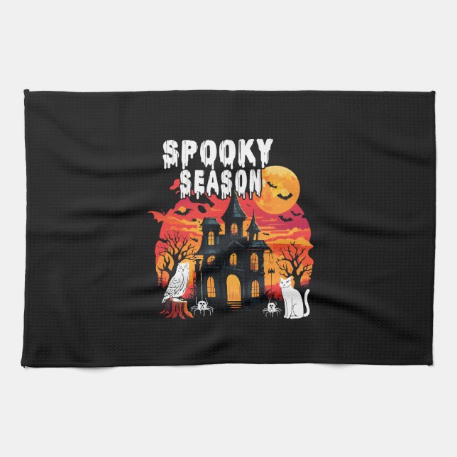 Paño De Cocina Spooky Season Halloween (2) (Horizontal)