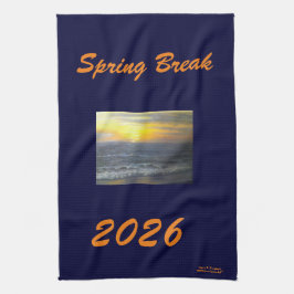 PAÑO DE COCINA "SPRING BREAK 2026 OCEAN SUNSET KITCHEN TOWEL"