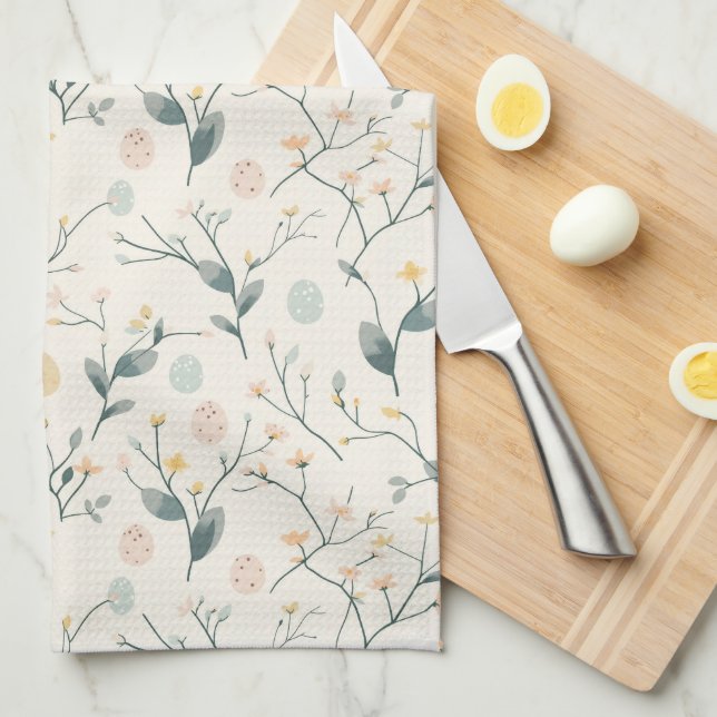 Paño De Cocina Spring Easter Botanical  Kitchen Towels (Doblado Cuarto)