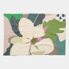 Paño De Cocina Spring Magnolia Color Blocks Florist 