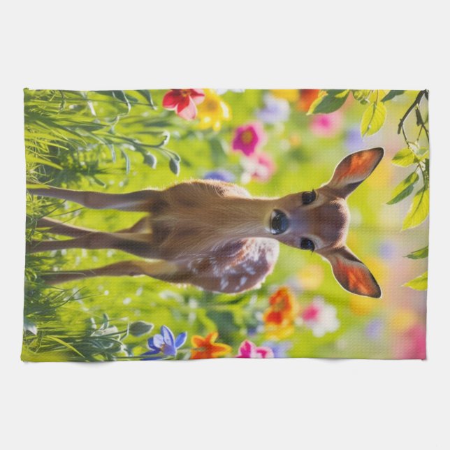 Paño De Cocina Springtime Fawn (Horizontal)