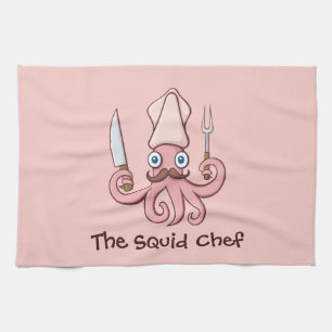 Paño De Cocina Squid Chef Personalizado