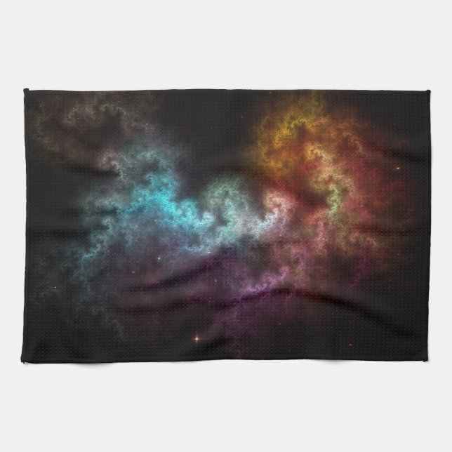Paño De Cocina Squiggley Nebula Star Dust Cloud CRQENH (Horizontal)