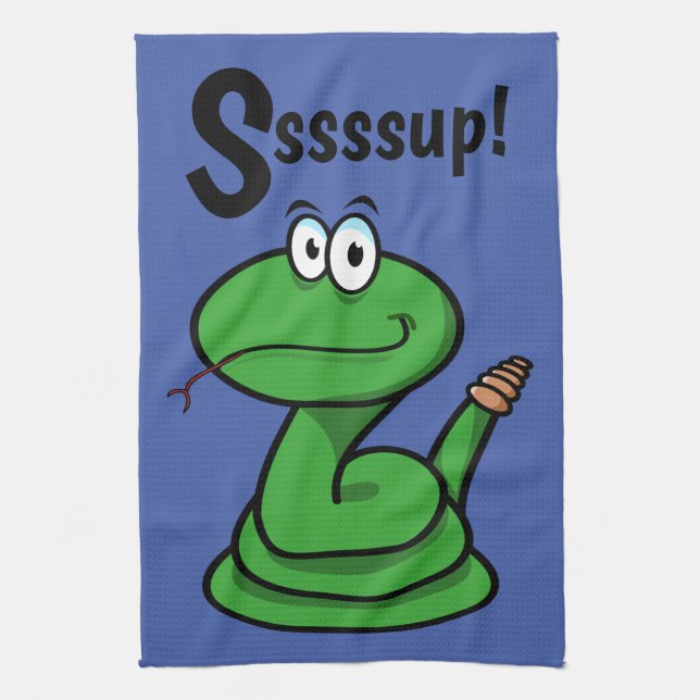 Paño De Cocina Sssssup! Serpiente (Vertical)