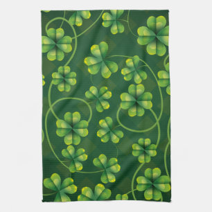 Paño De Cocina St. Patrick's Day Shamrock Plaid