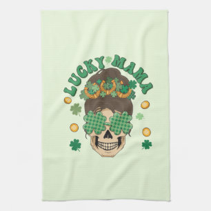 Paño De Cocina St. Patrick's Lucky Mama Skeleton