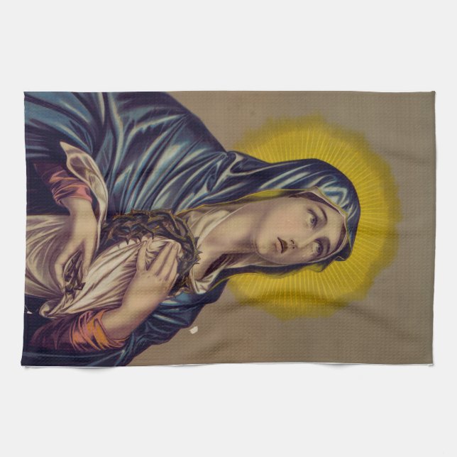 Paño De Cocina Stabat Mater Nuestra Señora de los Dolores Arte De (Horizontal)