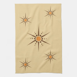 Paño De Cocina Starburst moderno de los mediados de siglo