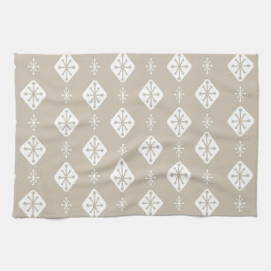 Paño De Cocina Starbursts Diamonds Taupe