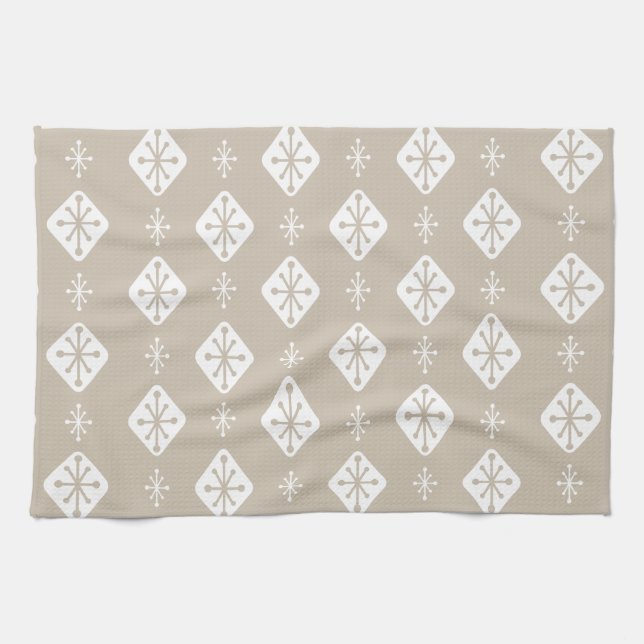 Paño De Cocina Starbursts Diamonds Taupe (Horizontal)