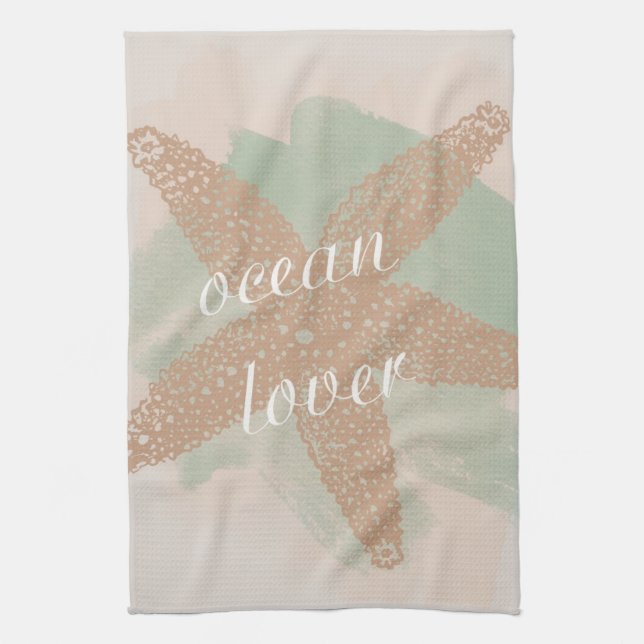 Paño De Cocina Starfish Mint Ocean (Vertical)