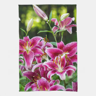 Paño De Cocina Stargazer Lilies