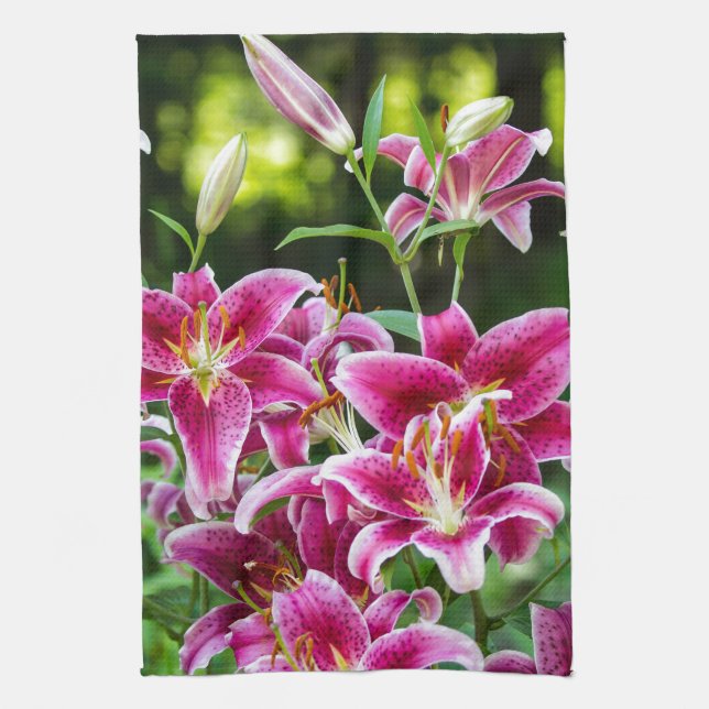 Paño De Cocina Stargazer Lilies (Vertical)