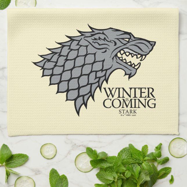 Paño De Cocina Stark Sigil - viene el invierno (Doblado)