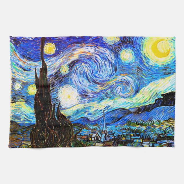 Paño De Cocina Starry Night Van Gogh Bella Artes (Horizontal)