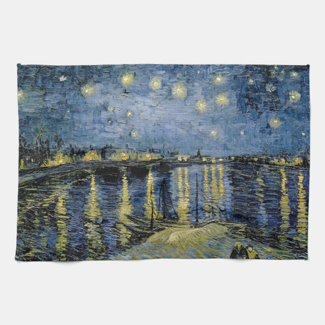 Paño De Cocina Starry Night Vincent van Gogh (Horizontal)