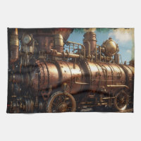 Steampunk Copper Steam Train