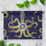 Paño De Cocina Steampunk Gears Octopus Kraken<br><div class="desc">Este monstruo acechable del mar de vapor punk tiene ocho apéndices de oro tipo alambre, un engranaje plateado central y muchos engranajes y tornillos que componen su cabeza, ojos y tazas de succión. Es un pulpo robot / kraken, un monstruo de máquina metalizado para cualquiera que le guste las criaturas...</div>