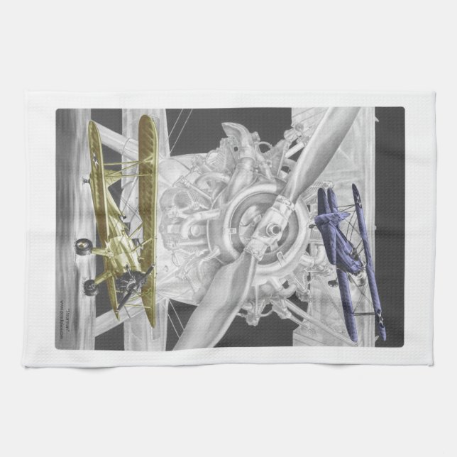 Paño De Cocina Stearman Biplane (Horizontal)