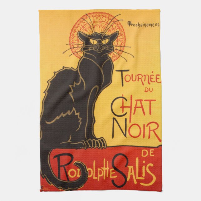 Paño De Cocina Steinlen: Charla Noir (Vertical)