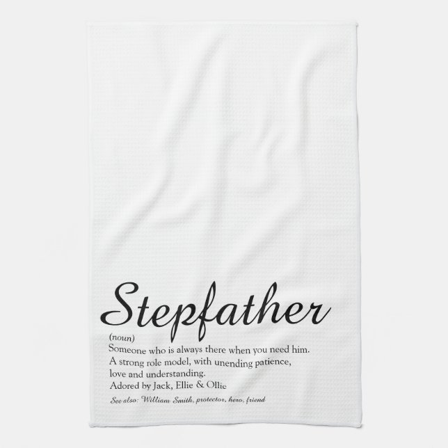 Paño De Cocina Stepfather, Stepdad Definition Elegant Script (Vertical)