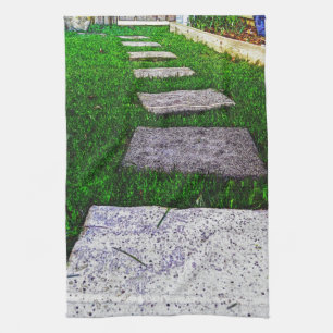 Paño De Cocina Stepping Stones by Shirley Taylor