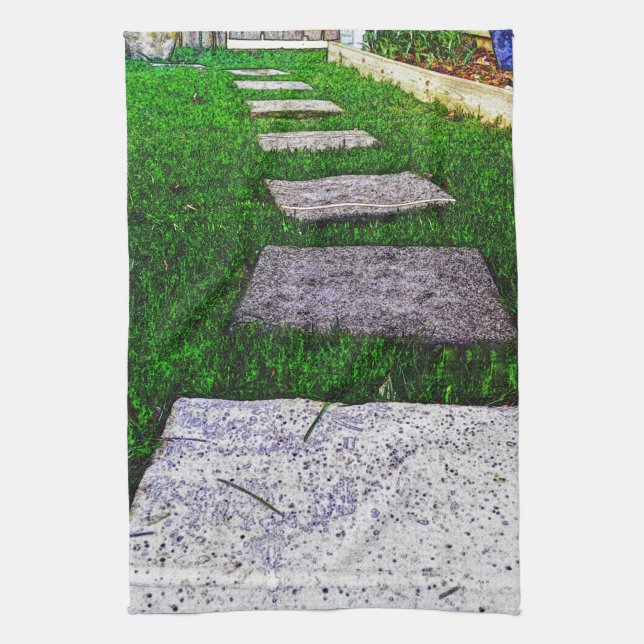 Paño De Cocina Stepping Stones by Shirley Taylor (Vertical)