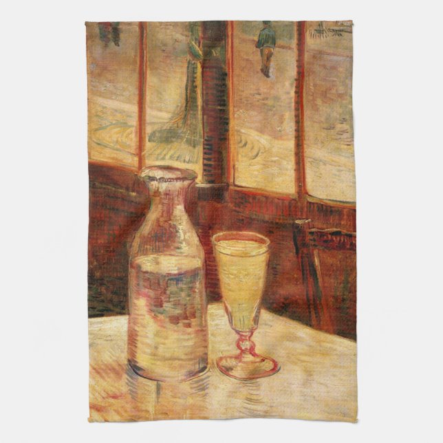 Paño De Cocina Still Life with Absinthe by Vincent van Gogh (Vertical)
