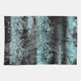 Paño De Cocina Stranza fibrosa textura en azul claro y negro
