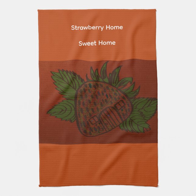 Paño De Cocina Strawberry Home Sweet Home Kitchen Towel (Vertical)