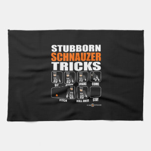 Paño De Cocina Stubborn Schnauzer Tricks Funny Schnauzer Gift