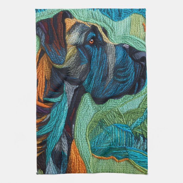 Paño De Cocina Stunning artistic Great Dane  (Vertical)