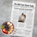 Paño De Cocina Su propia foto de noticias de primera plana person<br><div class="desc">Tu propia foto de noticias de primera plana personalizada.. toalla de cocina de papel de novedad impresa personalizado de Ricaso - agrega tu propio texto de historia o sale como si estuvieras agregando tus propios párrafos,  por favor quédate dentro del área asignada a cada sección</div>