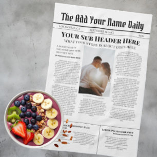 Paño De Cocina Su propia foto de noticias de primera plana person