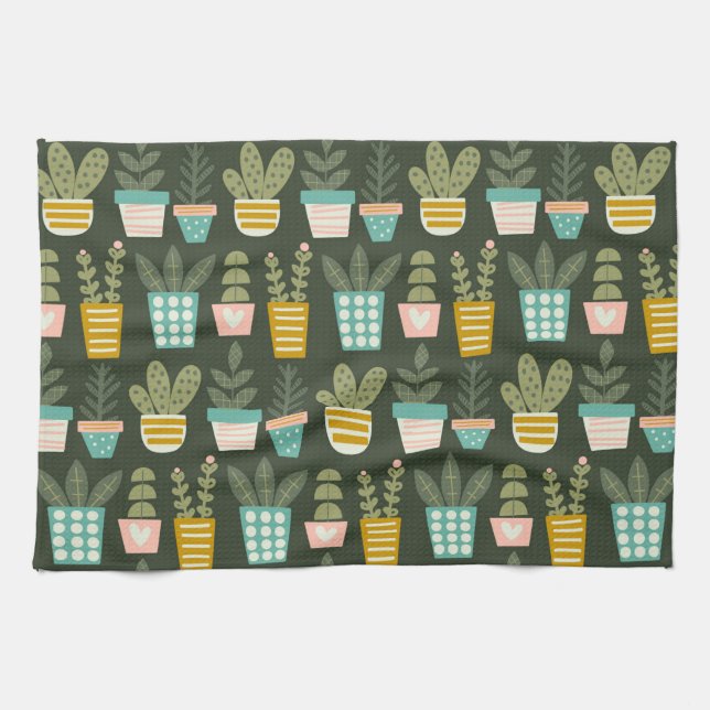 Paño De Cocina Succulent Plants (Horizontal)