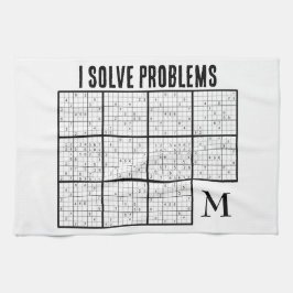 Paño De Cocina SUDOKU I Solucionar problemas Monograma