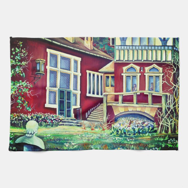 Paño De Cocina Suecia, paisaje tradicional (Horizontal)