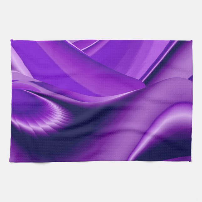 Paño De Cocina Sueño púrpura , Abstracto Fantasía Arcoiris (Horizontal)