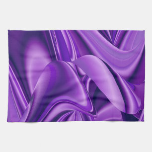 Paño De Cocina Sueño púrpura, arte de arcoiris abstracto