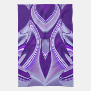 Paño De Cocina Sueño púrpura, arte de arcoiris abstracto
