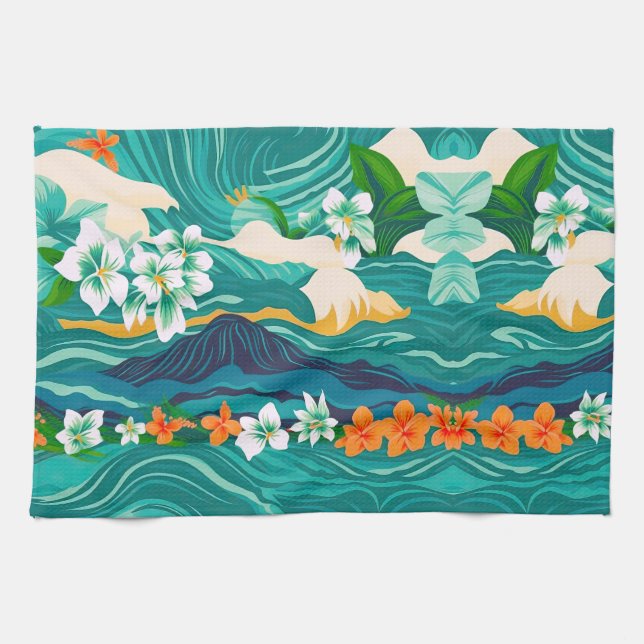 Paño De Cocina Sueños de Isla (Horizontal)