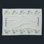 Paño De Cocina Suiza Flores Edelweiss Guión Suiza<br><div class="desc">Toallas de cocina suiza Edelweiss. Toallas de cocina con flores de Edelweiss.</div>