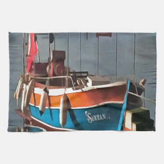Paño De Cocina Sultán Taxi Bote Marmaris Arte Náutico