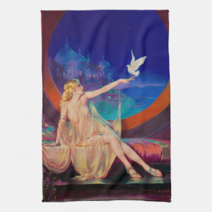 Paño De Cocina Sultana la concubina del sultán árabe de 1925