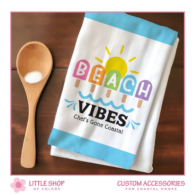Paño De Cocina Summer Beach Vibes Customizable (Subido por el creador)